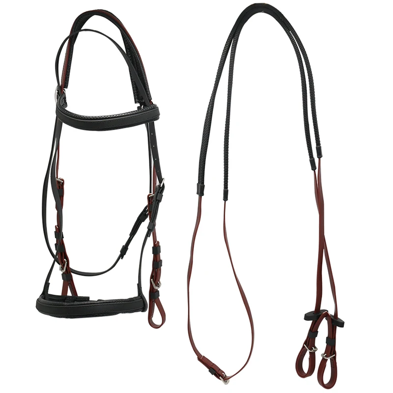 مقاومة للطقس بولي كلوريد الفينيل لحصان الفروسية فرقة أنف واحدة باللون الأزرق والأبيض والأخضر أرقام الموديل حبل رصاص معدني ركوب الخيل