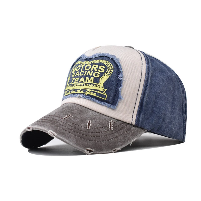 Men Women Baseball Cap Motors Racing Print Retro Sports Summer Snapback Hip Hop Cotton Washed Trucker Dad Hats Gorras H052 - Image 2