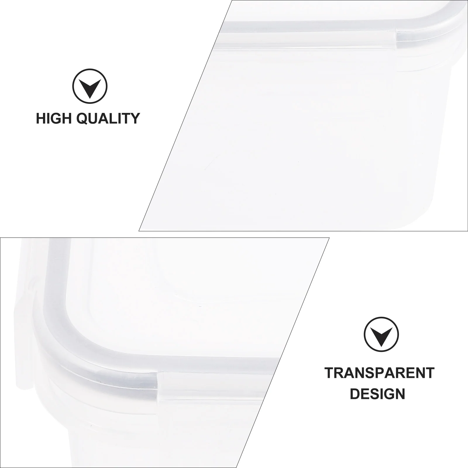 

5pcs Airtight Food Storage Canisters 4 Sizes Kitchen Containers For Grains Beans Oats Spaghetti Household Plastic Containers