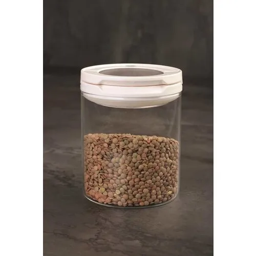 Acar Borosilicate Round Glass Jar 900 ml