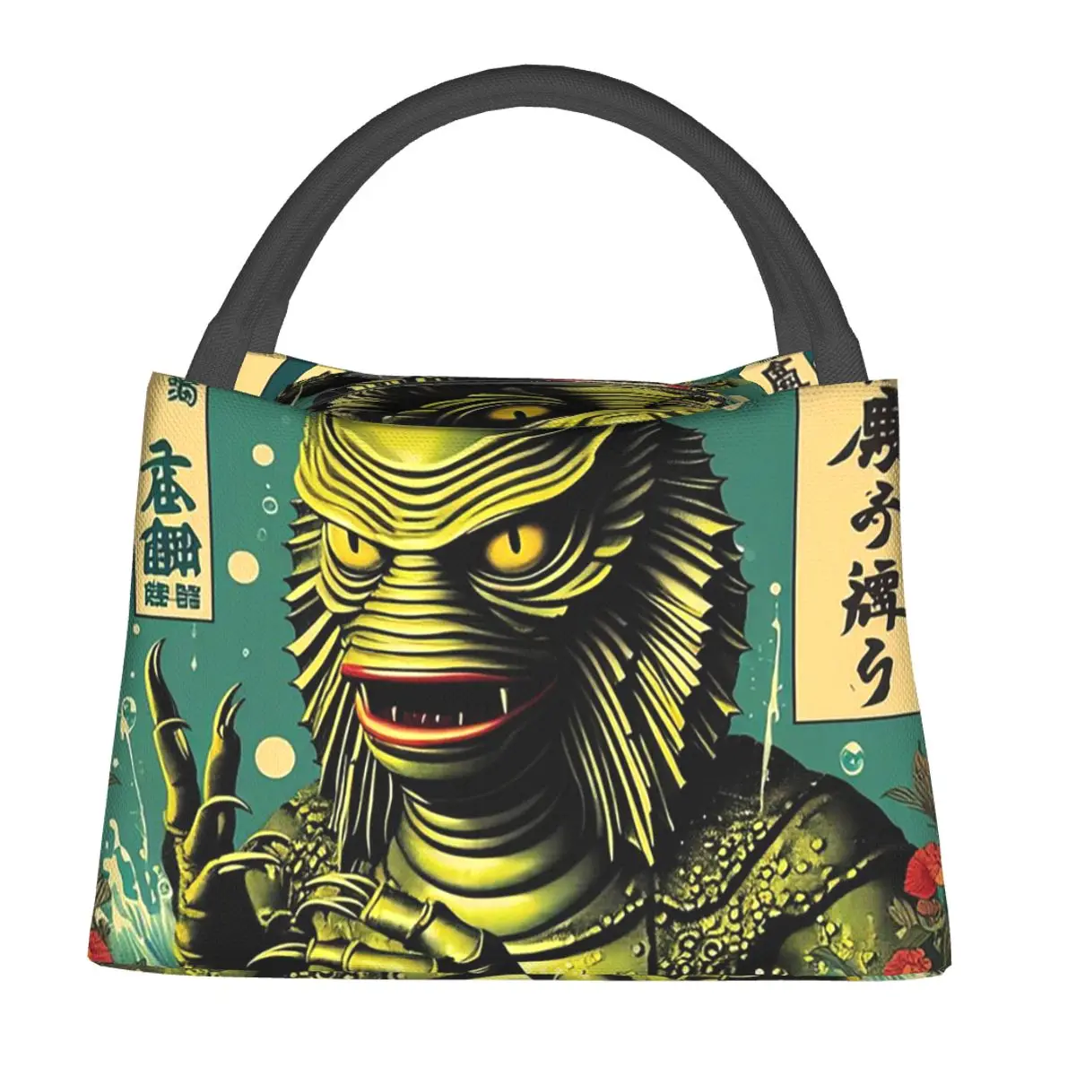 Creature From The Black Lagoon Lunch Bags Insulated Bento Box Lunch Tote Picnic Bags Thermal Bag for Woman Children School