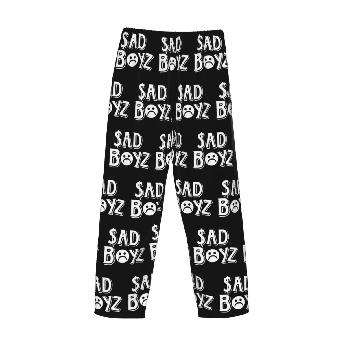 Custom Print Heren J-Juniors H Sadboyz Art Logo Muziek Pyjamabroek Nachtkleding Slaap Lounge Bodems met Zakken