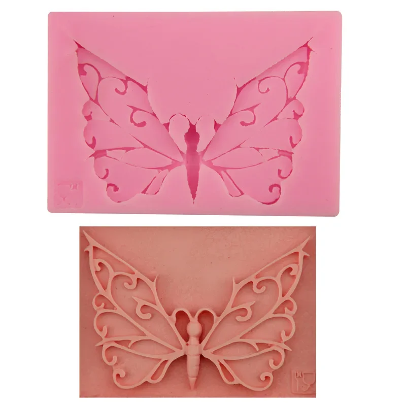 3D Butterfly Epoxy UV Resin Silicone Mold Ice Candy Chocolate Clay DIY Craft Earrings Jewelry Fondant Cake Decorating Tools