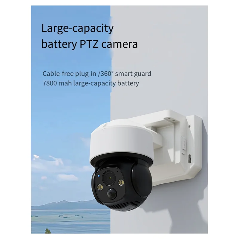 VVNB-4 Million Pixel Hd Camera Outdoor Surveillance Camera 360° Night Vision Panorama IP66 Waterproof Two-Way Voice