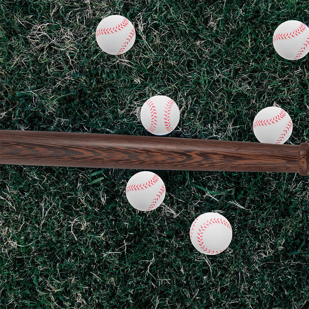 

6pcs Training Baseballs Foam Softballs Practice Balls Sports Equipment Indoor Outdoor Soft Ball For