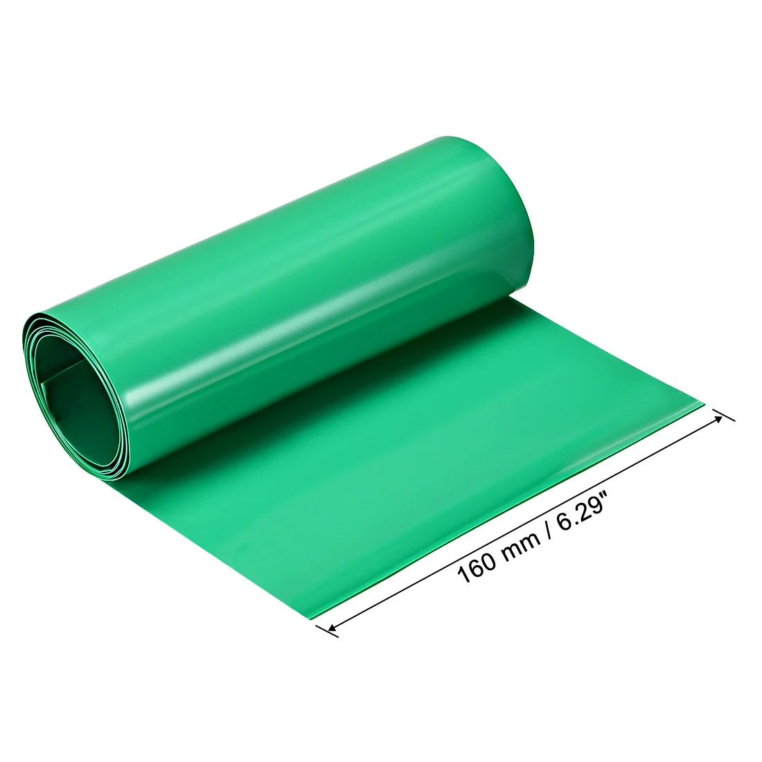 1/2/3/5Meter PVC Heat Shrink Tubing 20-102mm Diameter 31-160mm Flat Width Pre Cut Heat Shrink Wrap Tube for Power Supplies Green