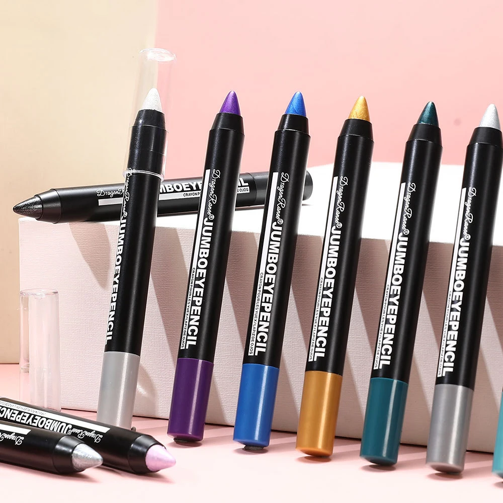 Lápis de sombra perolado tom de pele nu sereia menina perolizada cabelo branco bolha lápis sombra vara