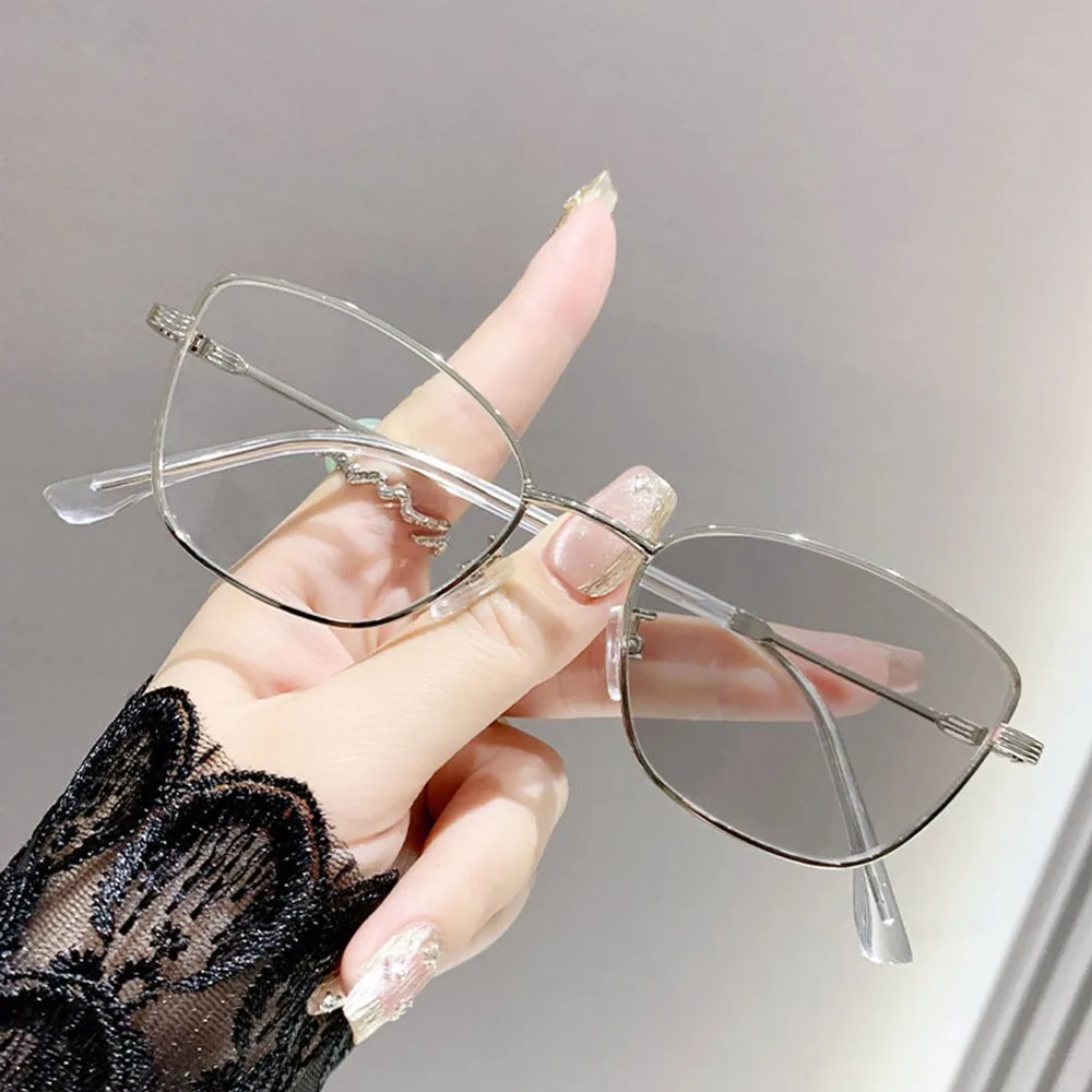 

Очки с защитой от синего света, блокирующие синий луч, металлические фотохромные солнцезащитные очки, сверхлегкая оправа для мужчин и женщин