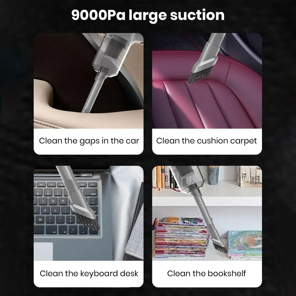 مكنسة كهربائية لاسلكية محمولة ، شفط قوي ، تشغيل منخفض الضوضاء ، قابلة لإعادة الشحن للسيارة الرطبة ، من من من من من من نوع pa