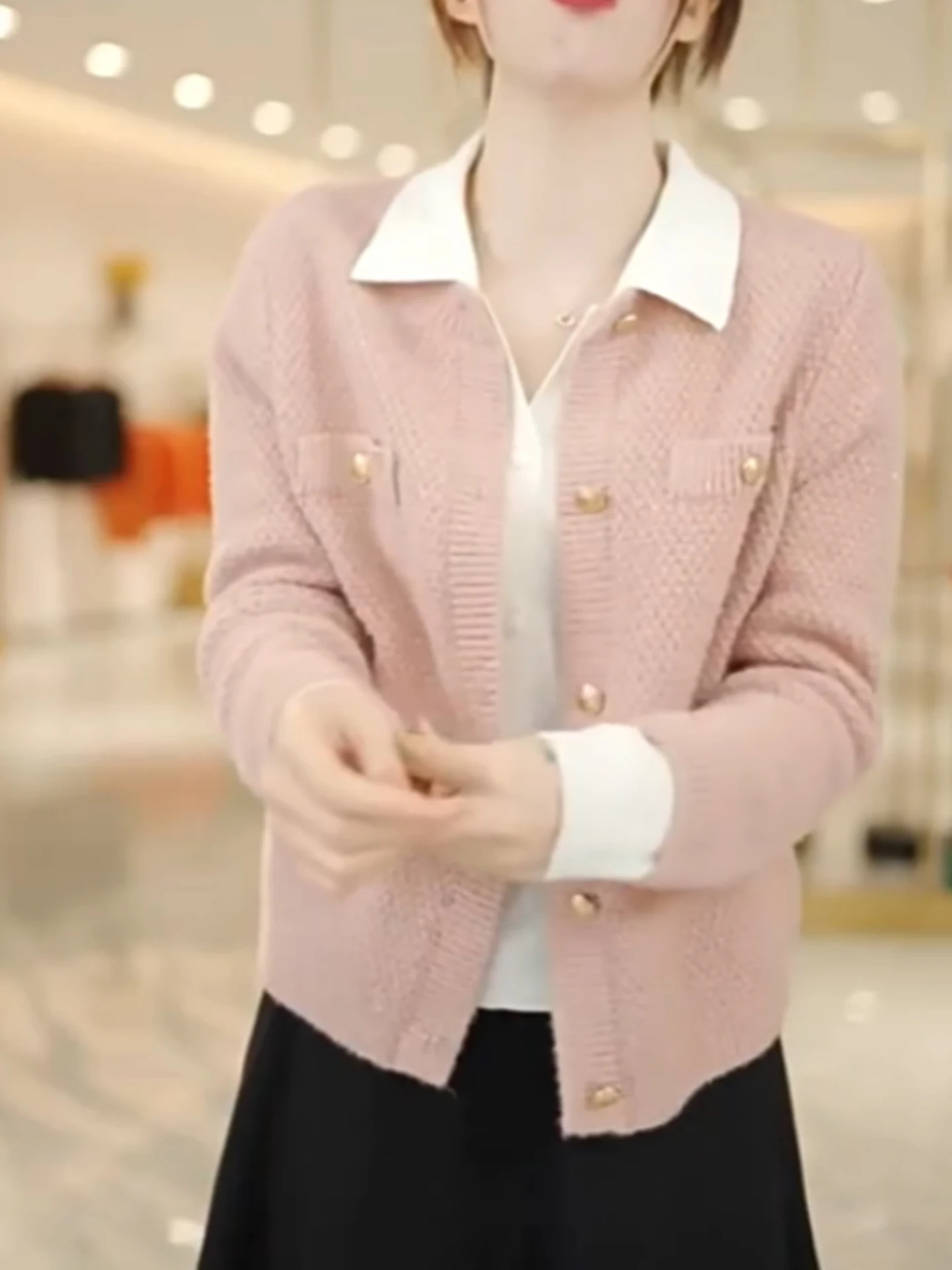 

Свободный длинный свитер Sve круглого цвета Ne Color Jaet, удобный ленивый топ, модный корейский женский свитер для поездок на работу и ветер...