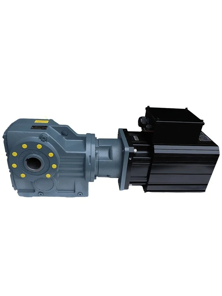 umbrella gear hard tooth surface reducer horizontal hollow shaft servo motor high-precision reducer