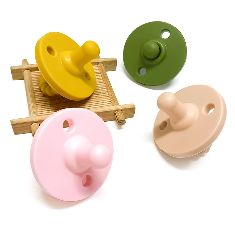 1pcs Silicone Baby Photographic Toy Newborn Dummy Infant Round Soother Toys Accessory