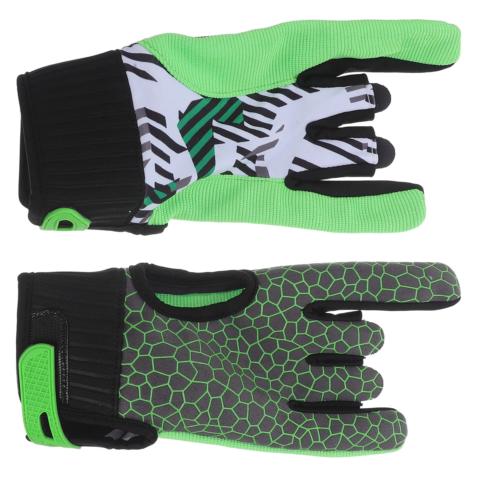 

1 пара силиконовых перчаток для боулинга, профессиональные противоскользящие дышащие спортивные перчатки, размер L, зеленые, с регулируемой поддержкой запястья