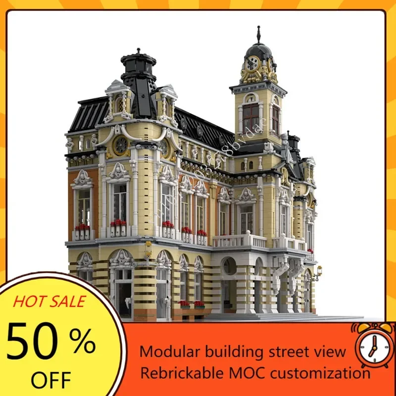 14705 個 Moc ビルディングブロッククラシック市庁舎テクニカルレンガ DIY 組立建設おもちゃ子供のためのホリデーギフト