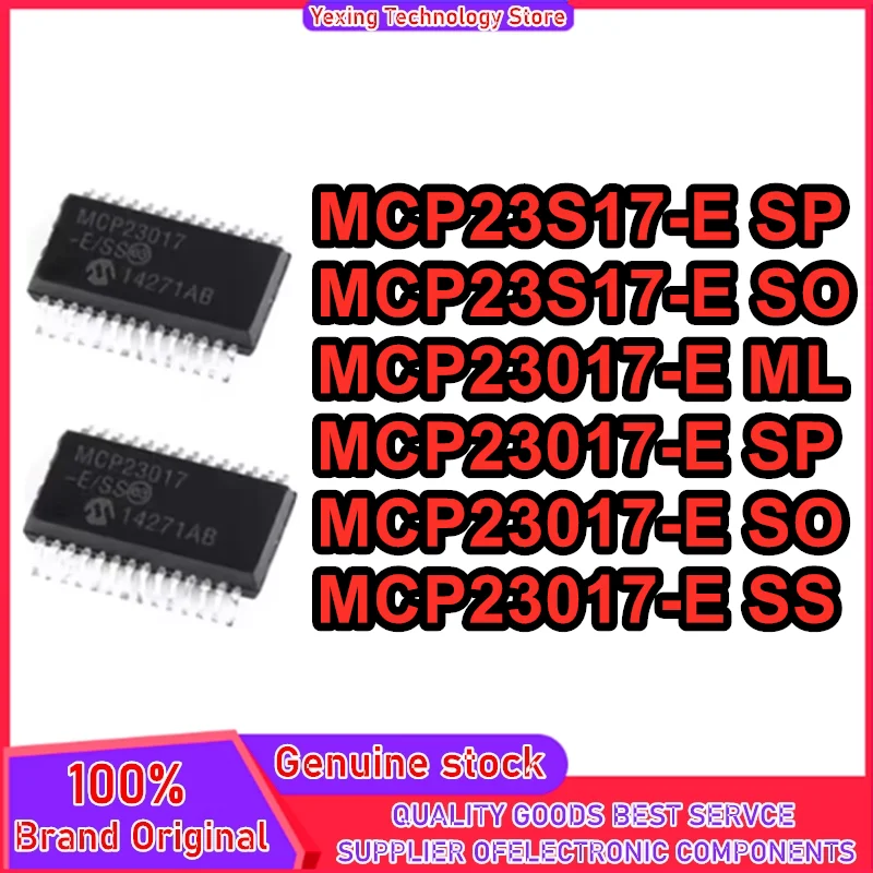 MCP23S17-E/SO MCP23017-E SO MCP23017-E SP MCP23017-E SS MCP23S17-E SP MCP23017-E ML IC Chip 100% New Original in stock