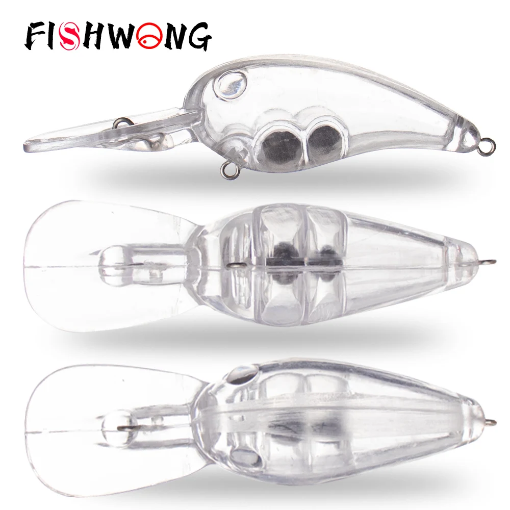 FISHWONG 15 قطعة كرانكبيت العائمة الفراغات إغراء 8.5 سنتيمتر 13 جرام المياه العميقة غير مصبوغ لتقوم بها بنفسك الطعم الثابت الاصطناعي لصيد الأسماك