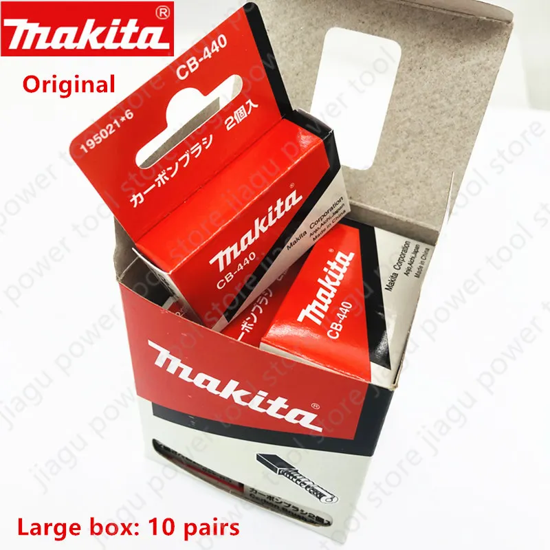 Original Makita Carbon Brushes CB-440 for DTD146 DTD140 DHP456 DHP458 DDF482 DHP482 DTW251 BHP451 BHP452 BFS450 BFR750 BHP454