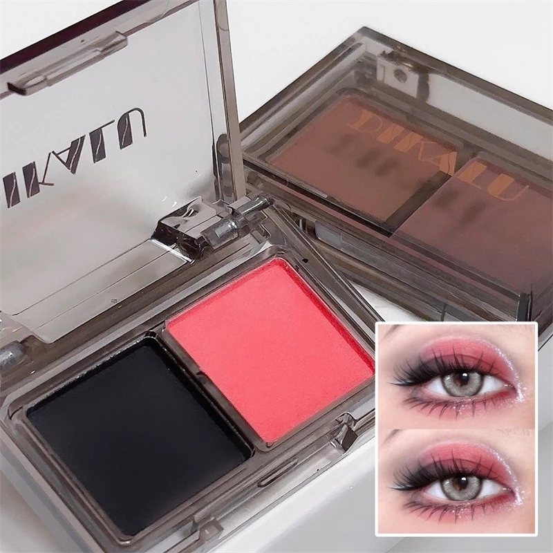 Red Black Eyeshadow Protable Plate Matte Eye Shadow Dark Smoky Cosmetics Makeup Party Halloween Diy Makeup Women Cosmetics Gifts