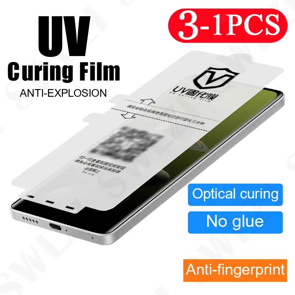 3/2/1Pcs Not Glass Soft Full Cover for Oneplus 13 12 UV Light Curing Film 11 10 9 8 Screen Protector Protective Film Ace 3 2 Pro