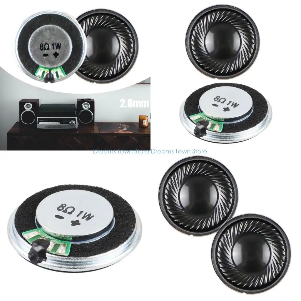 

HX6A 1Set Powerful 28mm Speakers 1W Full Magnet Force Auditory Speakers Loudspeaker
