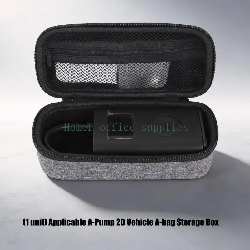 K43B Hard Shell Inflator Storage Case for 2D Device, Full Opening Carry Case with Handle for Car Travel and Daily Use