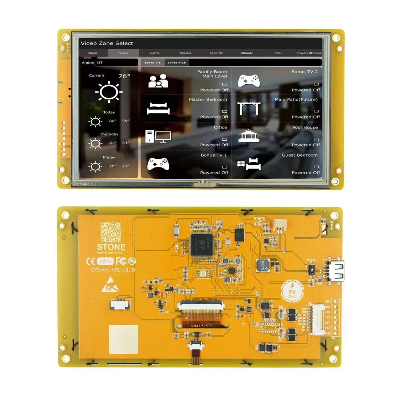 

STONE 7"Industry Series HMI Resistive Touch Display Module Free Simulator Debug Support Assignment Operator