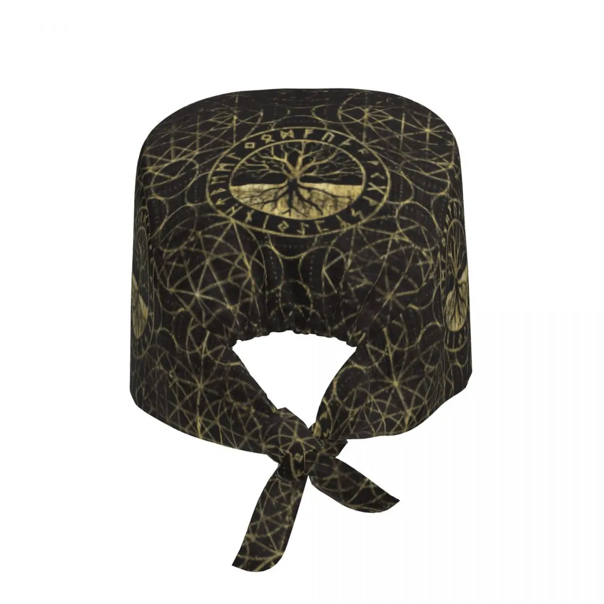 Tree Of Life Yggdrasil And Runes Scrubs Cap Surgical Hats Viking Norse Symbol Operating Room Cap Operator Hats Lab Works Hat