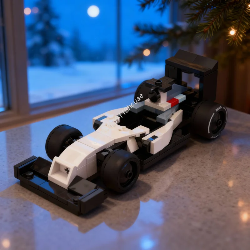 

117pcs MOC Williams Mercedesesed City Champions Model Building Blocks Construction Toy Idea Education Christmas Gifts Brick Kids