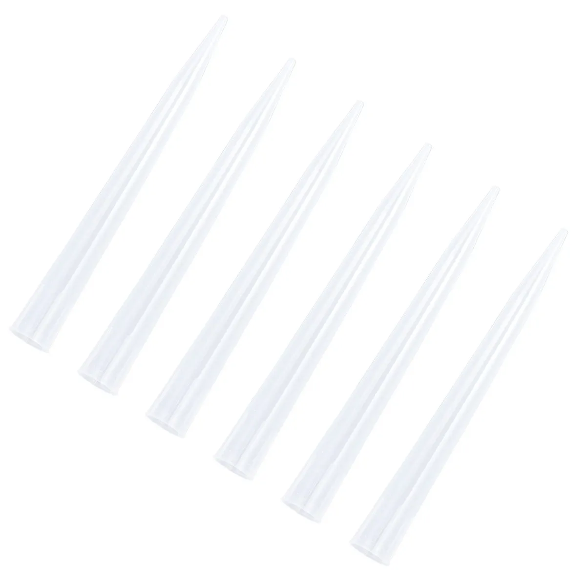 50Pcs Plastic Pipettor Tips Replacement For School Laboratory Lab Technician Liquid Transfer Smooth Nozzle Analysis