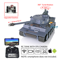 HENG LONG 1/16 2.4Ghz 7.0 Plastic Ver German Tiger I RC Tank 3818 Remote Control Vehicle Cars Outdoor Toys for Boys TH17233-SMT4