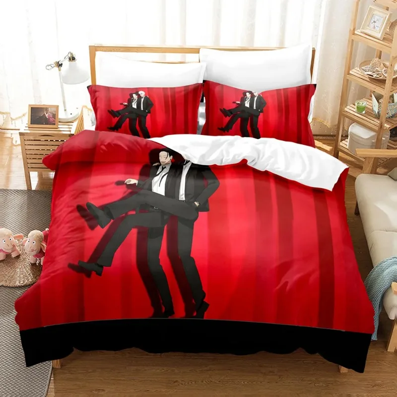 

New Jujutsu Kaisen Duvet Cover Pillowcase Bedding Set Adult Boy Girl Bedroom Cartoon Anime Duvet Cover Gift