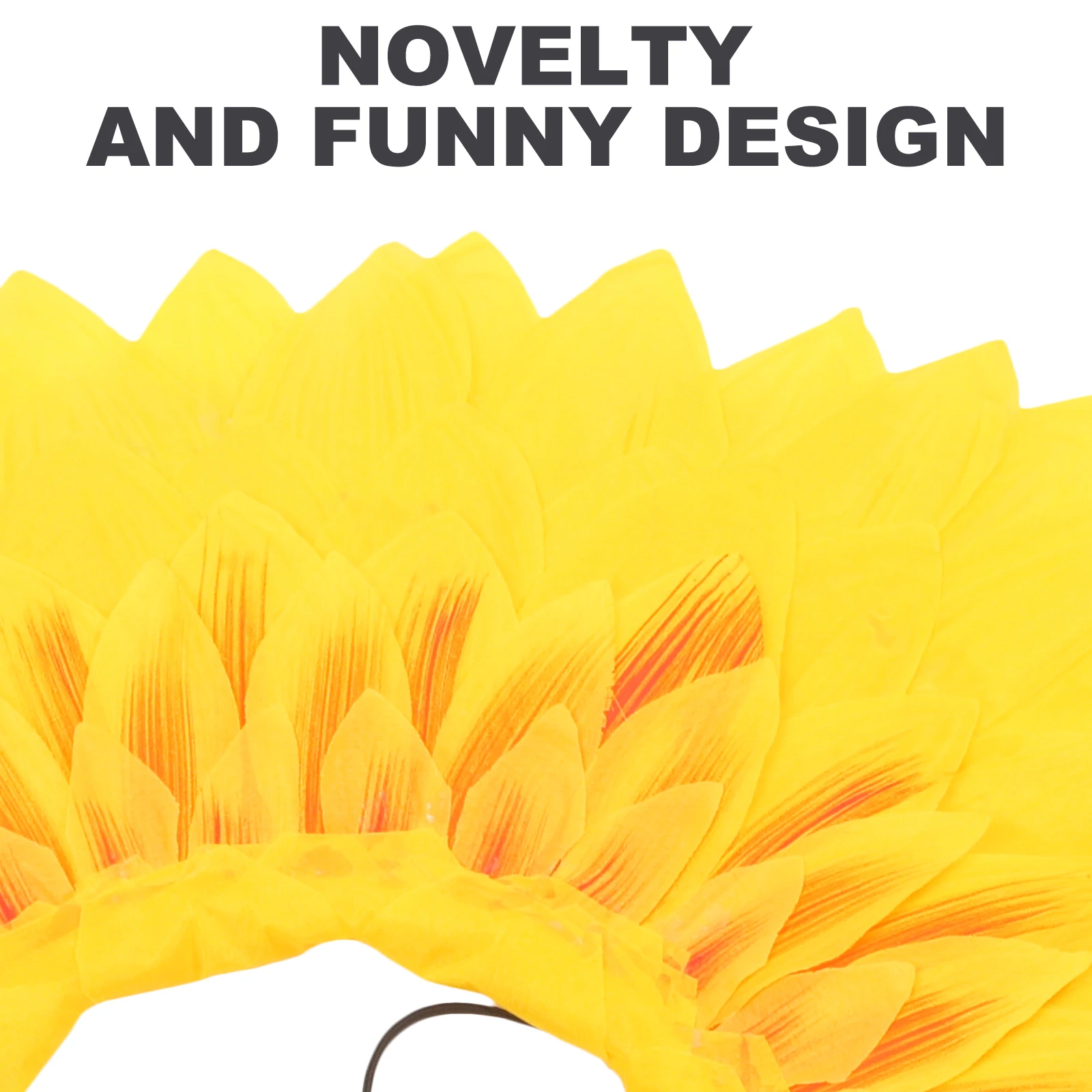 

Sports Games Props Sunflower Headgear Decors Sundlower Face Costume Yellow Hat Miss