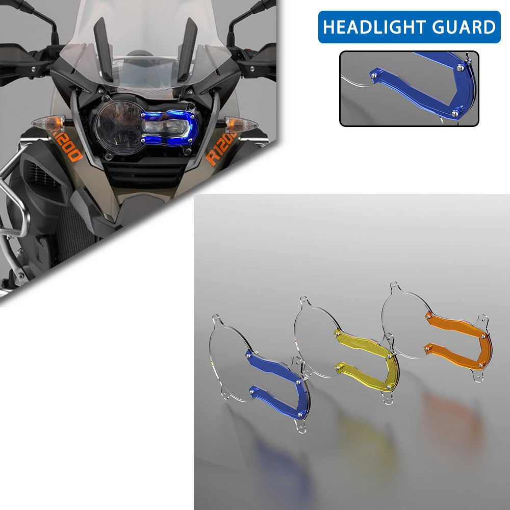 

Motorcycle Parts Acrylic Headlight Protector Light Cover Protective Guard For BMW R1200GS LC / ADVENTURE LC 2013-2019 2018 2017