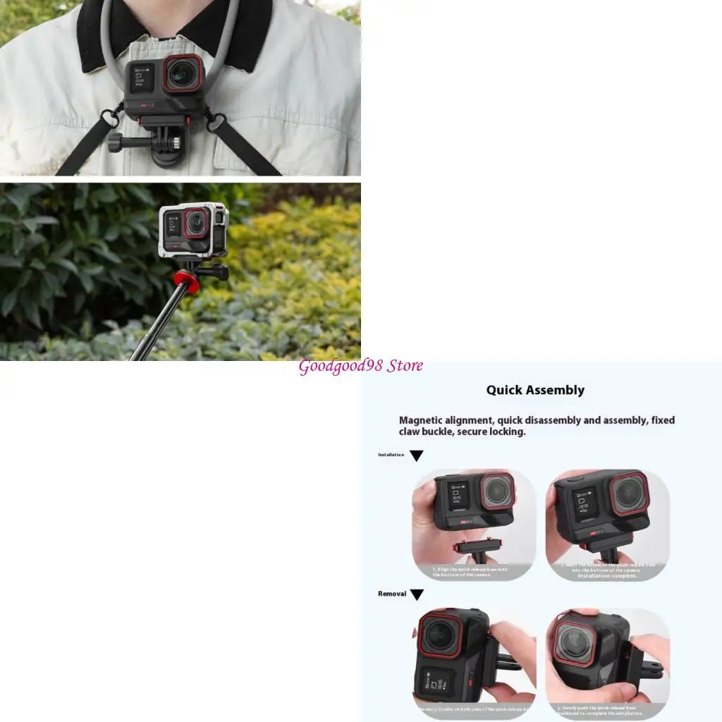 Магнитная камера с быстрым прикреплением функции для 360