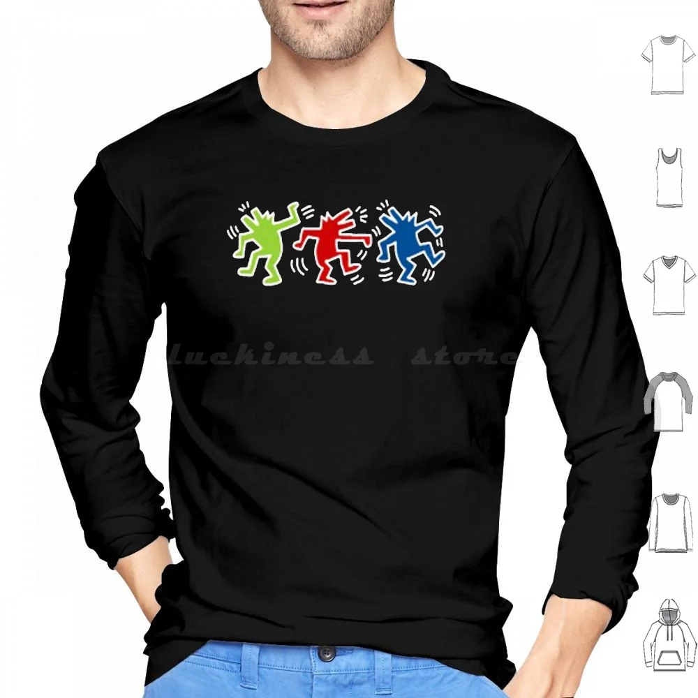 Dancing Dog Hoodie Cotton Long Sleeve Dance Funny Funny Keith Cute Keith Dance Together Carton