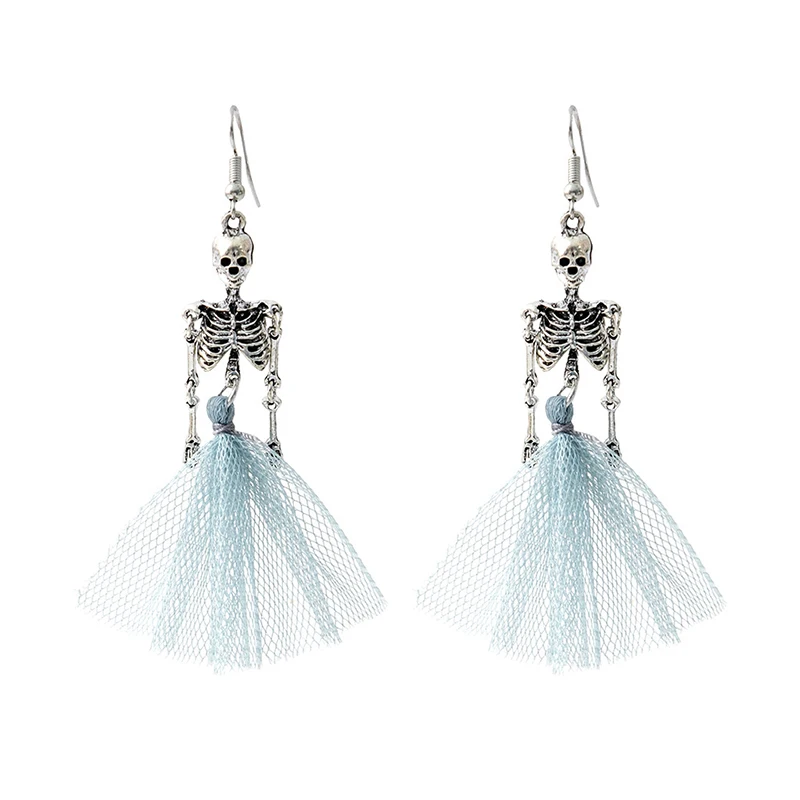 

Uniquely Designed Halloween Vintage Skeleton Earrings, Ideal Party Jewelry for Women and Girls
