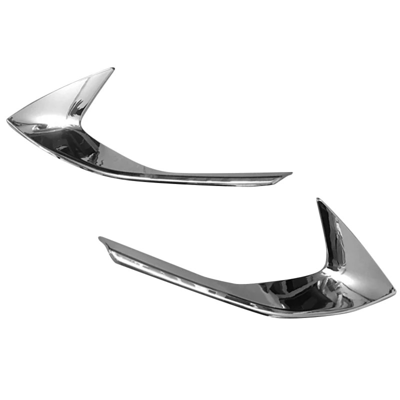 Front Head Fog Lights Foglight Lamps Eyelid Eyebrow Strip Cover Trim Fit For 3008 3008GT 2017 2018 2019-N31R