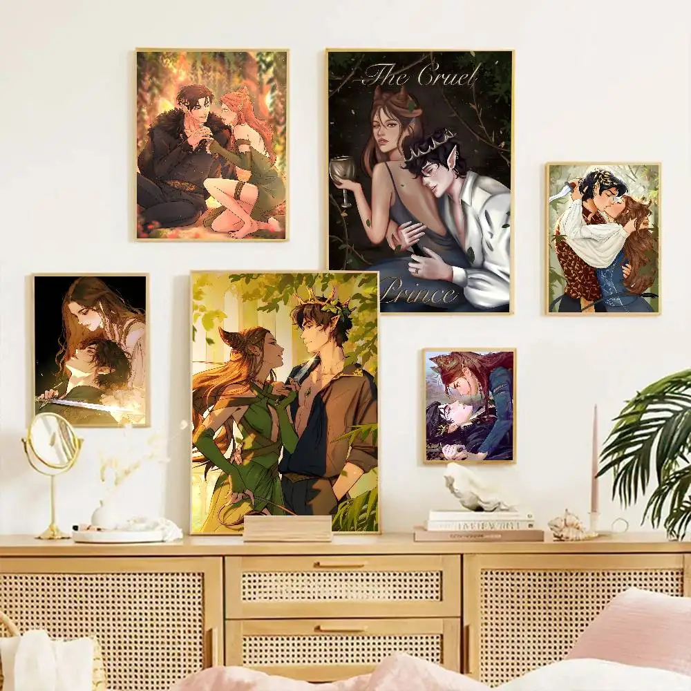 الأمير القاسي J-Jude وC-Cardan DIY ملصق لاصق ورق أبيض يطبع الملصقات الفنية خمر اللوحة الزخرفية #3