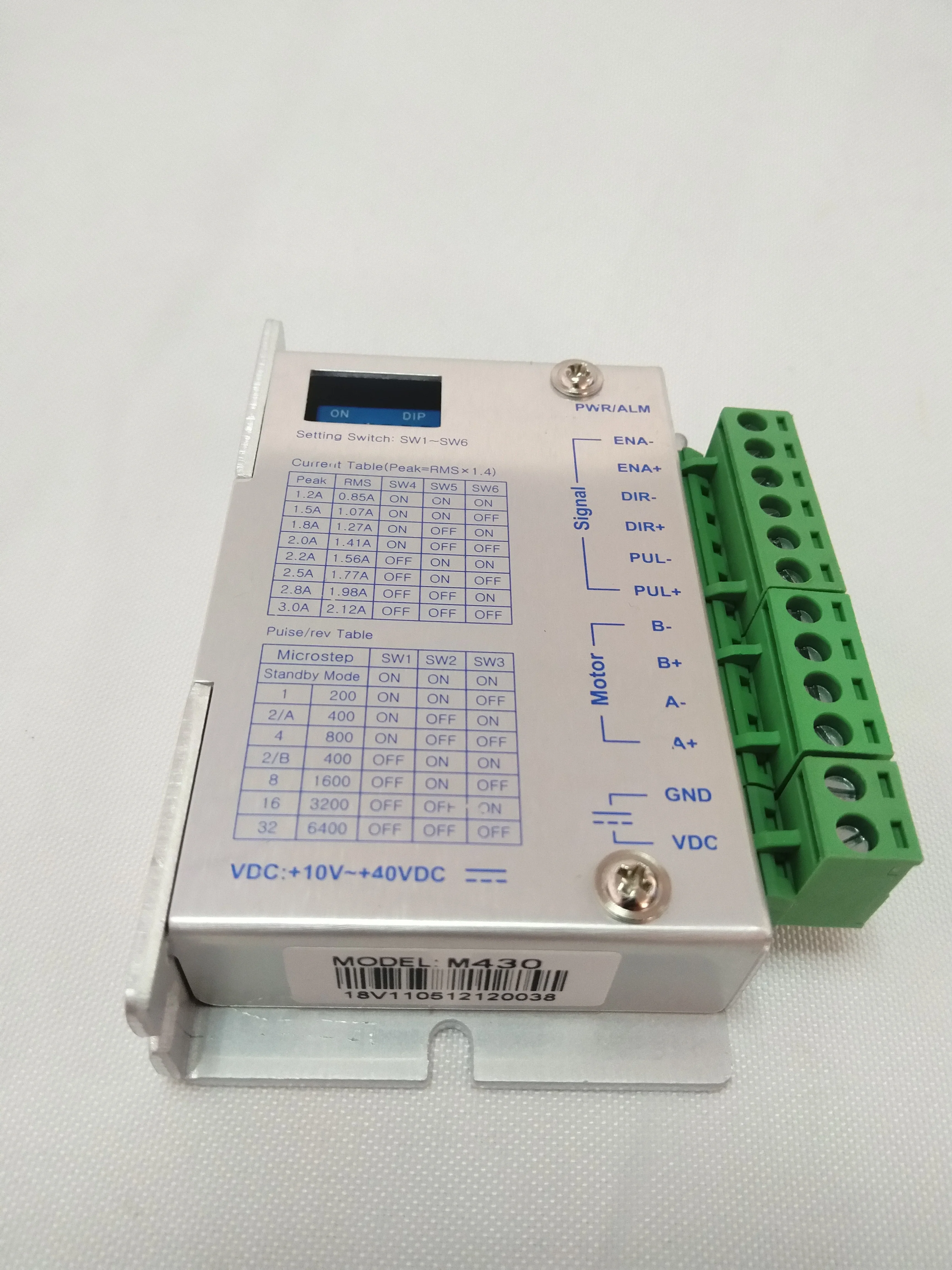 Stepper Motor Ddriver M430 3A 32 Division for Nema23 Stepper Motor