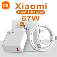 Xiaomi 67W USB Fast Charger For Xiaomi 15 14 13 12 11 10 Ultra Redmi Note 12T 13 Pro Turbo Quick Charge Type C USB Charge Cable