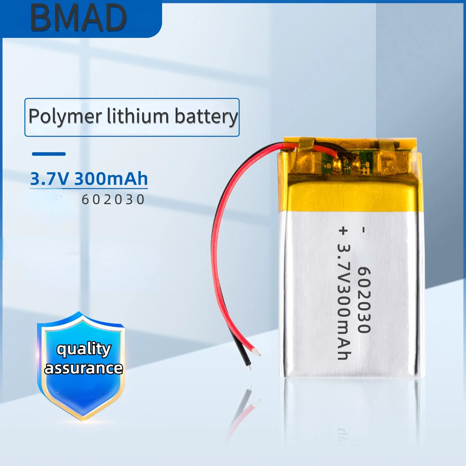 602030 300mah 3.7v Polymer Lithium Battery Suitable For Bluetooth Earphones Wireless Mice Monitoring Devices Sports Wristbands