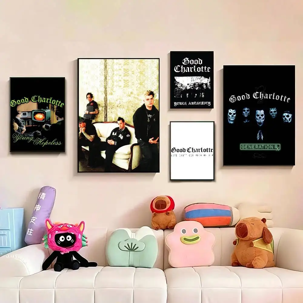 

Pop-rock g-Good Charlotte Band Poster Picture Canvas Painting Wall Art Home Decoration Print For Living Room Decor
