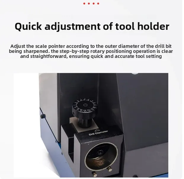 3-13mm Automatic Twist Drill Grinder, Desktop Drill Bit Sharpener 90-140° Angle Adjustable for HSS Carbide