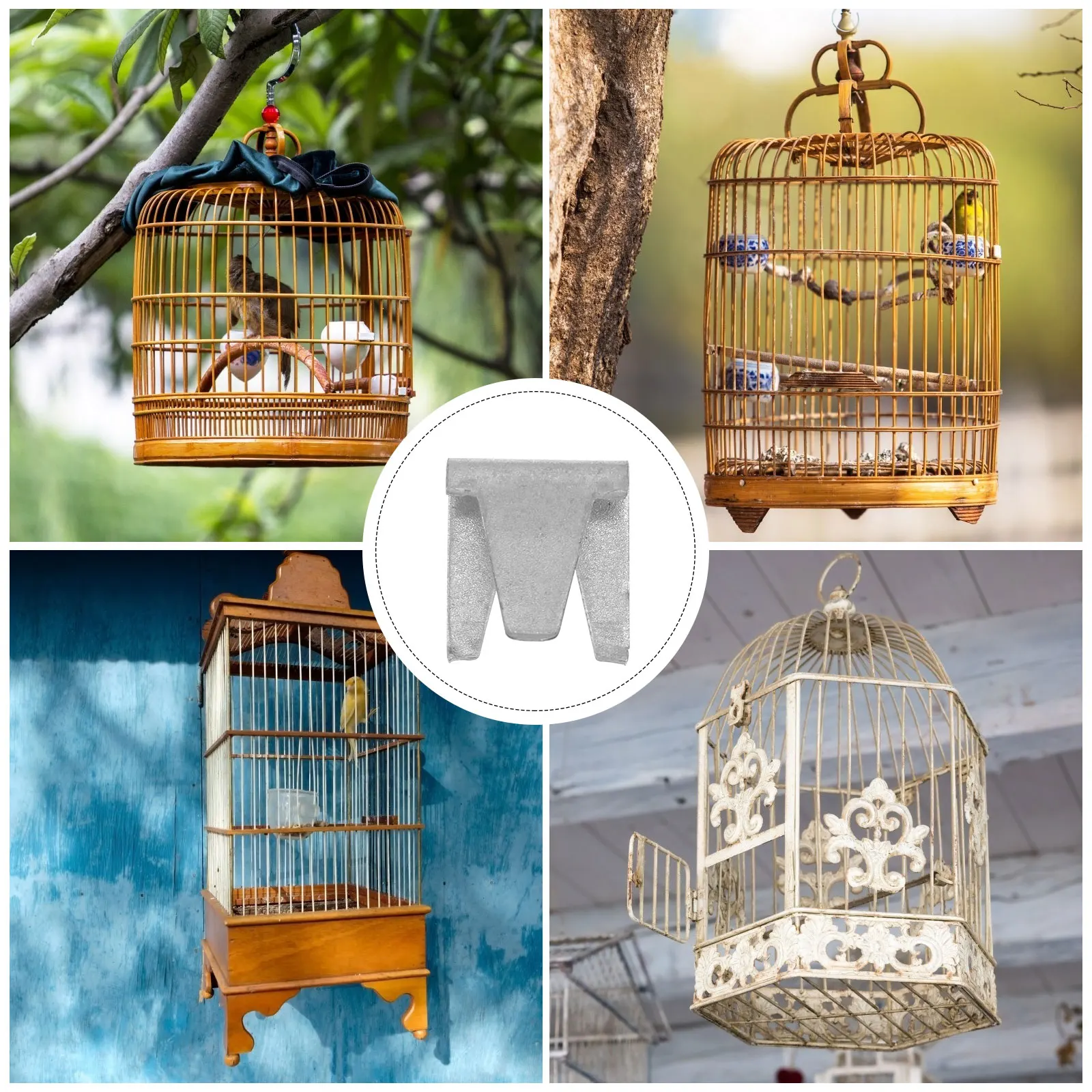 

170pcs Clips Bird Door Fasteners For Pet Cage Assembly Repair Kit Iron Cage Fasten Clamps Pet Supplies