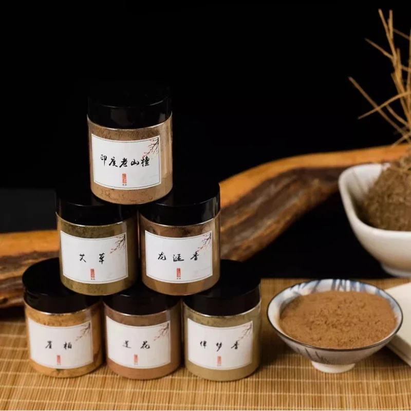 

20g Natural Primordial Wood Incense Powder Household Blending Incense Powder Purifying and Soothing/Zen Meditation Aromatherapy