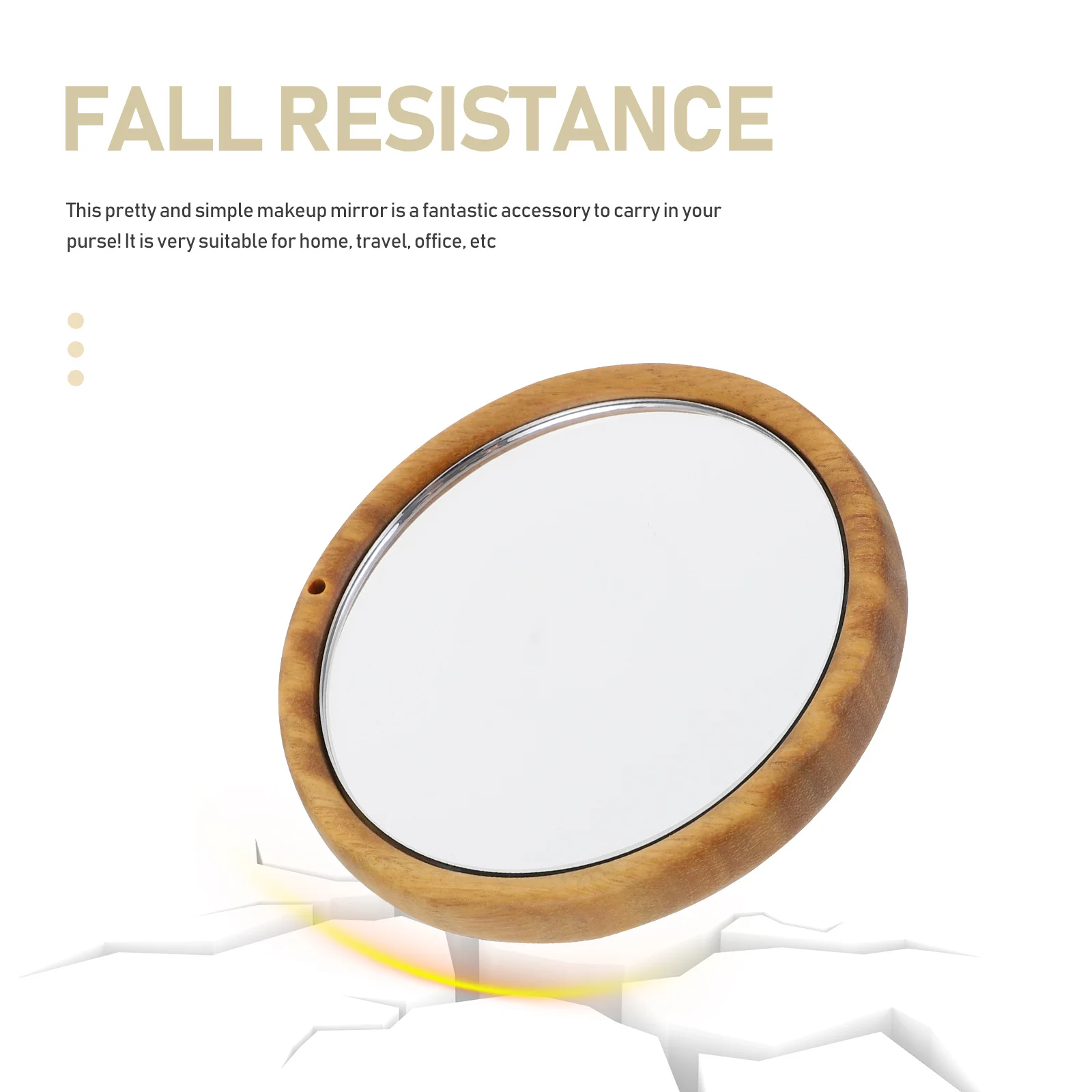 1 pz specchio per trucco Lotus mini piccolo rotondo stile antico specchio tascabile portatile da viaggio regalo per il trucco per le donne