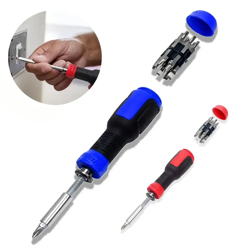13 في 1 متعددة قابل للتعديل مفك براغي بسقاطة مجموعة أدوات إصلاح مع توركس السلامة شقة رئيس فيليبس عرافة مربع و 1/4 مفكات الجوز