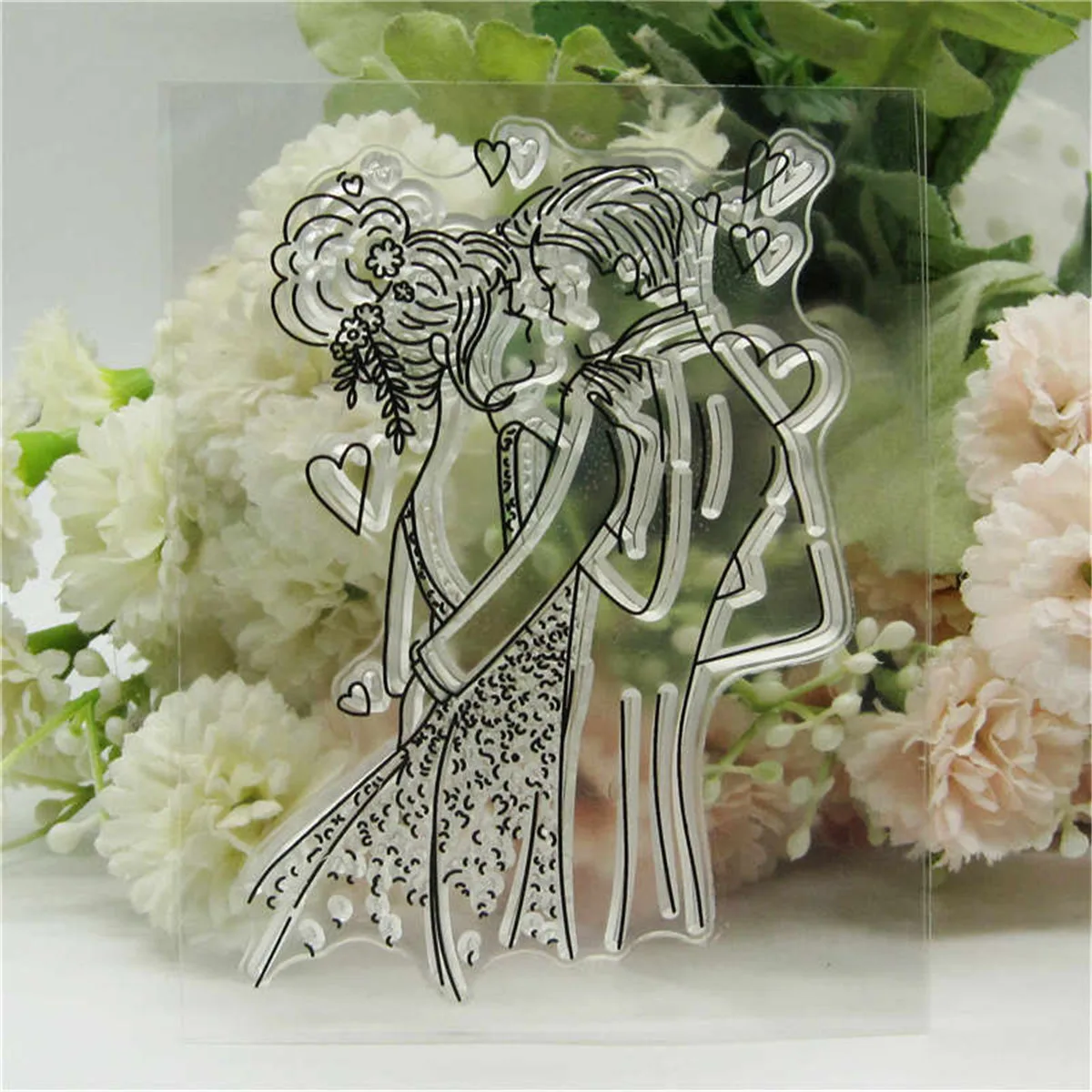 Wedding hug Transparent Clear pattern Stamps for DIY Scrapbooking/Card Making/Kids Christmas Fun Decoration Suppliestampons