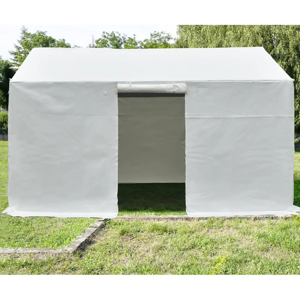 Domi 12’ x14’ Winter Gazebo Cover for Hardtop Gazebos Universal Gazebo Cover with Sidewalls and Mesh Windows All Season