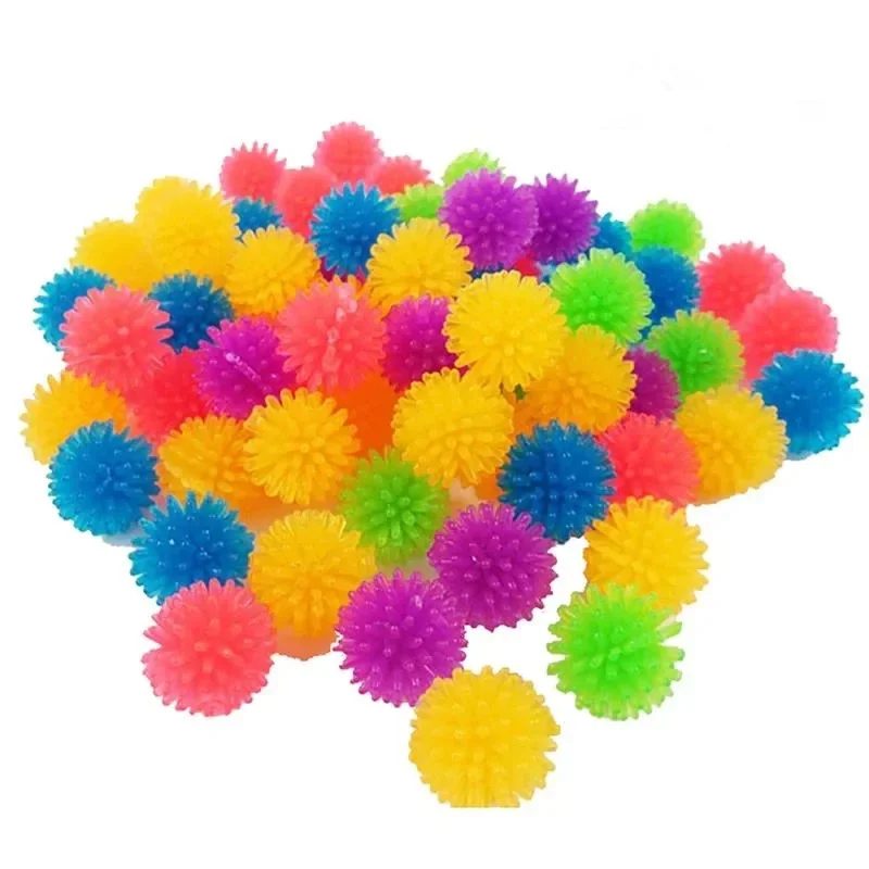 Bola de erizo para gato, juguete creativo de plástico elástico, interactivo, suave, suministros para mascotas, 5/10 piezas